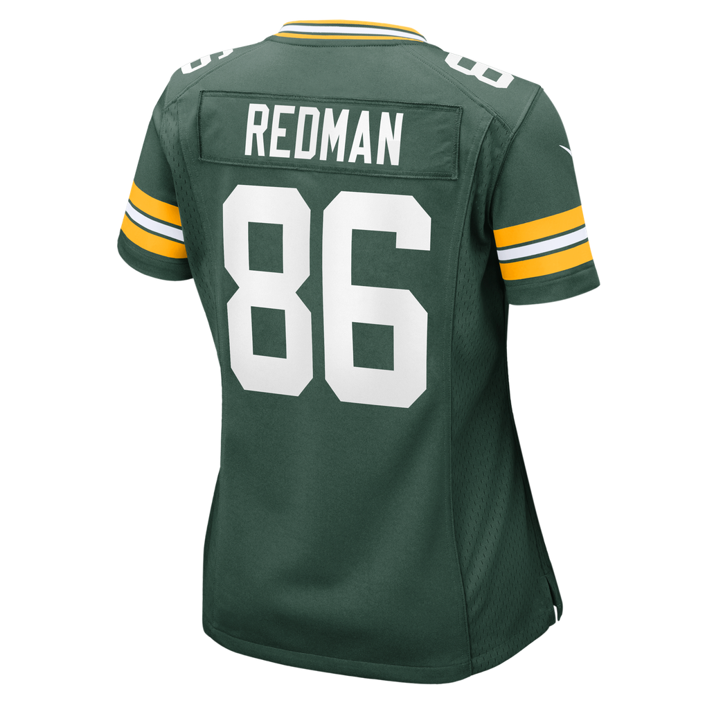 Women's Green Bay Packers Mark Redman Nike Green Team Game Jersey - Image 6
