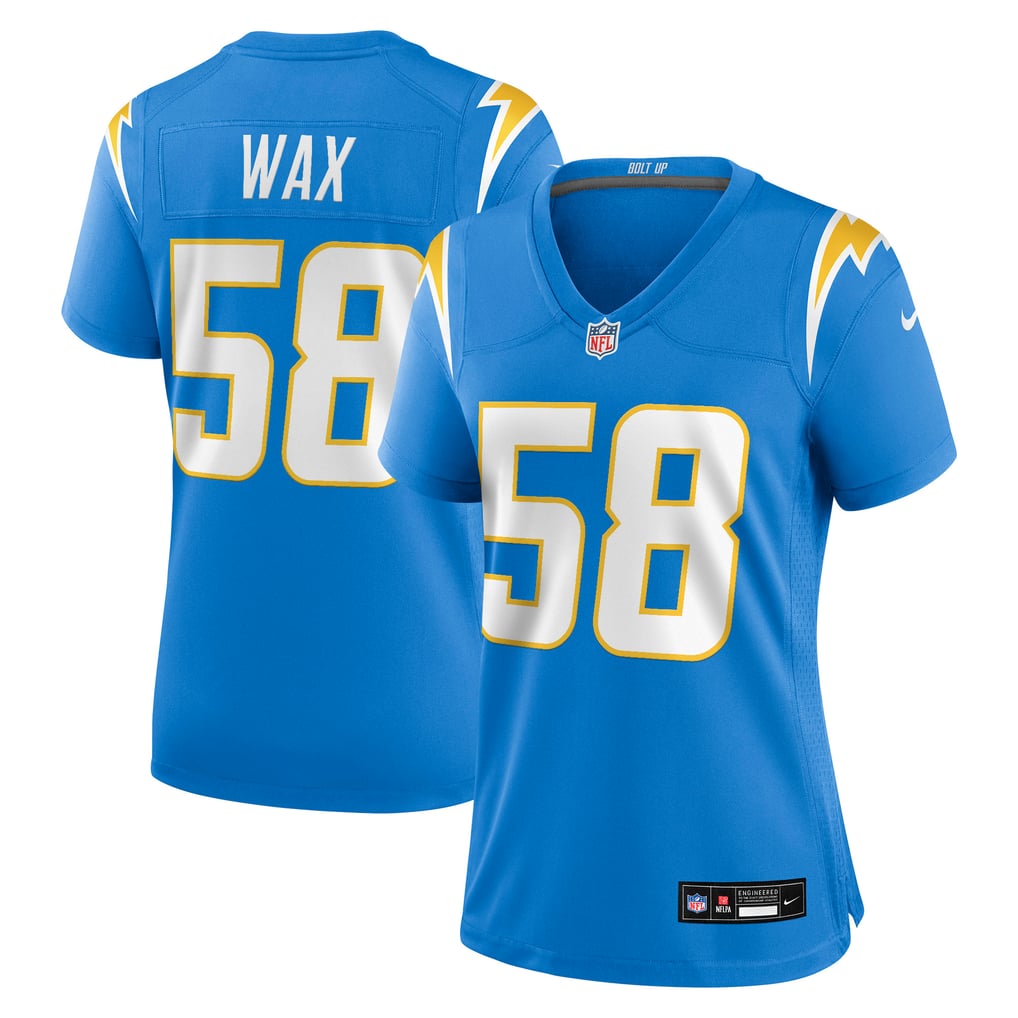 Women's Los Angeles Chargers Marlowe Wax Nike  Powder Blue Team Game Jersey - Image 2
