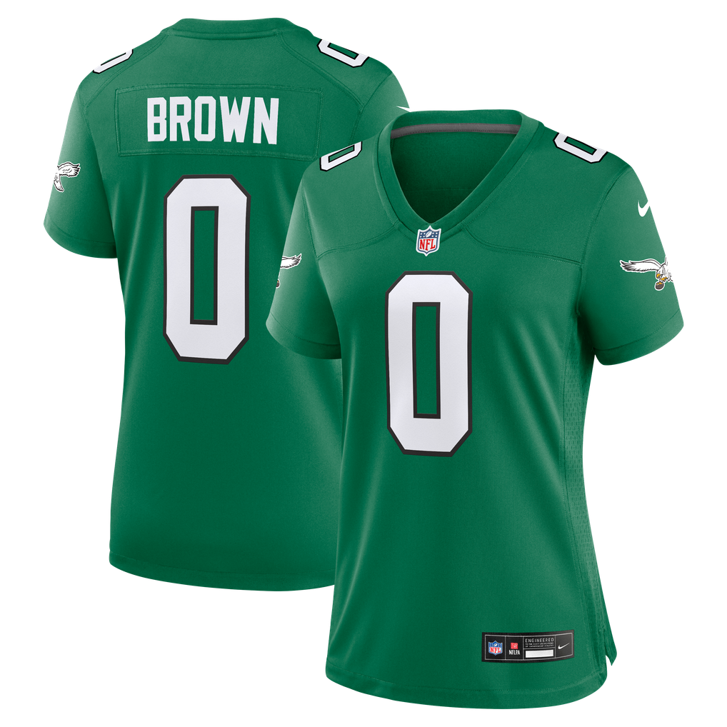Women's Philadelphia Eagles Marquise Brown Nike  Kelly Green Alternate Game Jersey - Image 2