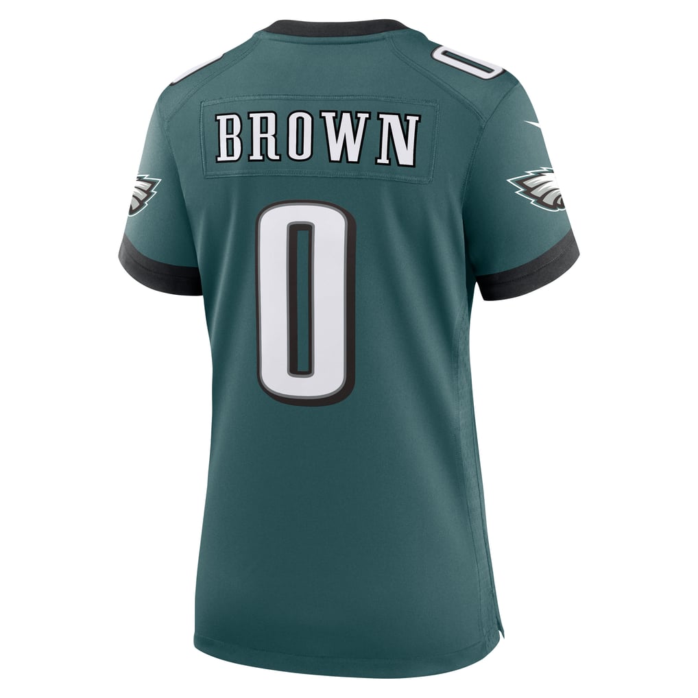 Women's Philadelphia Eagles Marquise Brown Nike  Midnight Green Team Game Jersey - Image 4