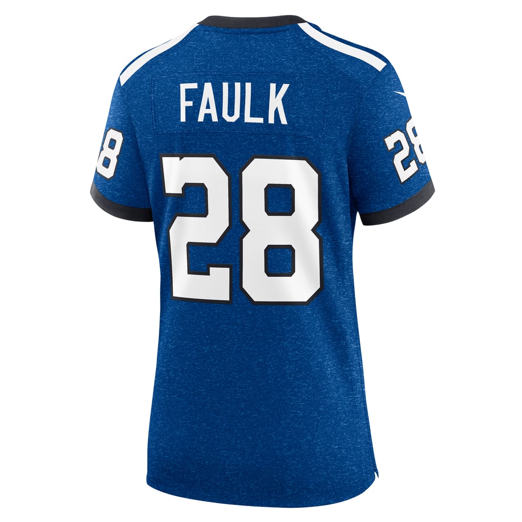 Women's Indianapolis Colts Marshall Faulk Nike Royal Indiana Nights Alternate Game Jersey - Image 4