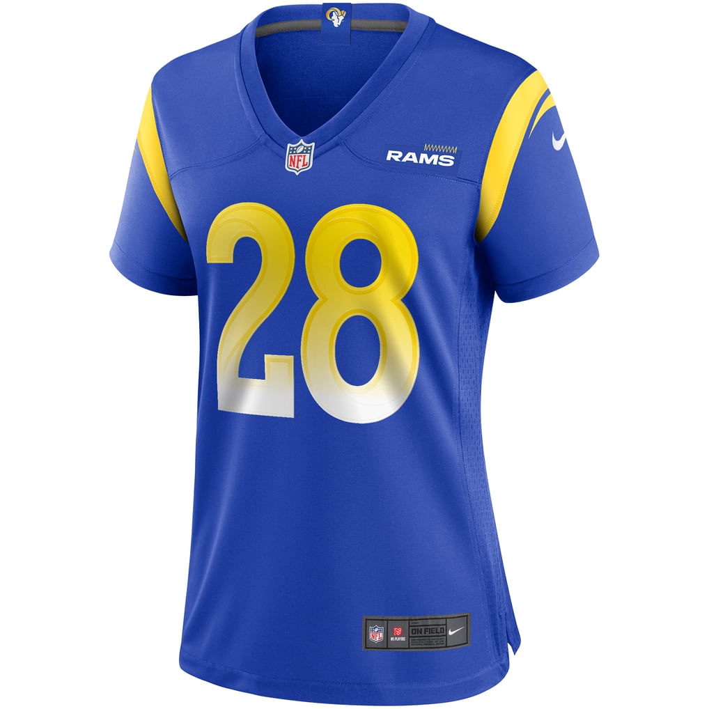 Women's Los Angeles Rams Marshall Faulk Nike Royal Game Retired Player Jersey - Image 3