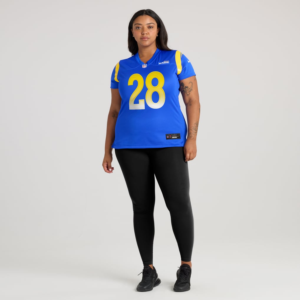 Women's Los Angeles Rams Marshall Faulk Nike Royal Game Retired Player Jersey - Image 7