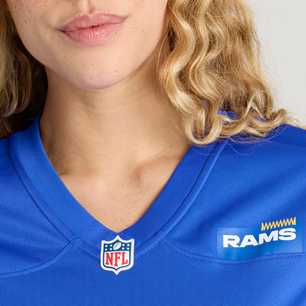 Women's Los Angeles Rams Marshall Faulk Nike Royal Game Retired Player Jersey - Image 9