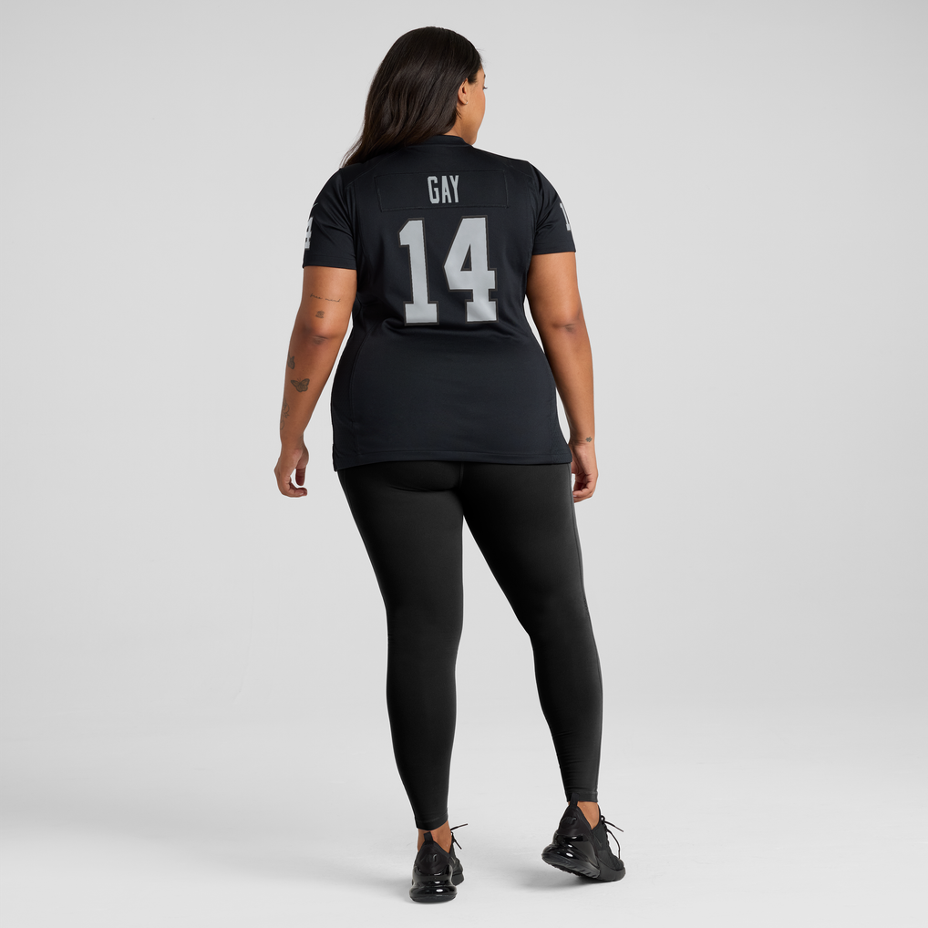 Women's Las Vegas Raiders Matt Gay Nike Black Team Game Jersey - Image 6
