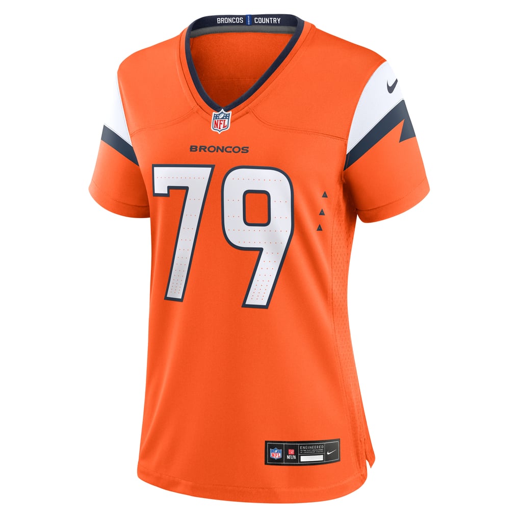 Women's Denver Broncos Matt Peart Nike  Orange Team Game Jersey - Image 3