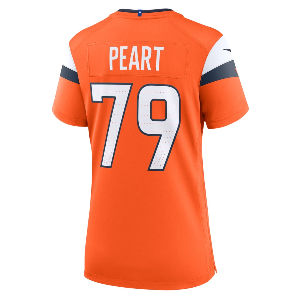 Women's Denver Broncos Matt Peart Nike  Orange Team Game Jersey - Image 4