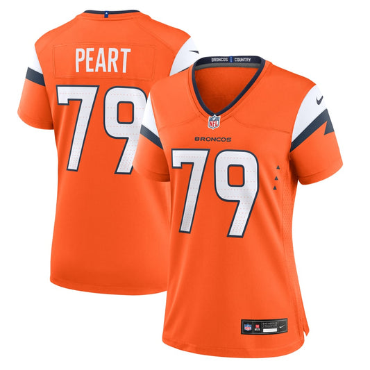 Women's Denver Broncos Matt Peart Nike  Orange Team Game Jersey - Image 1