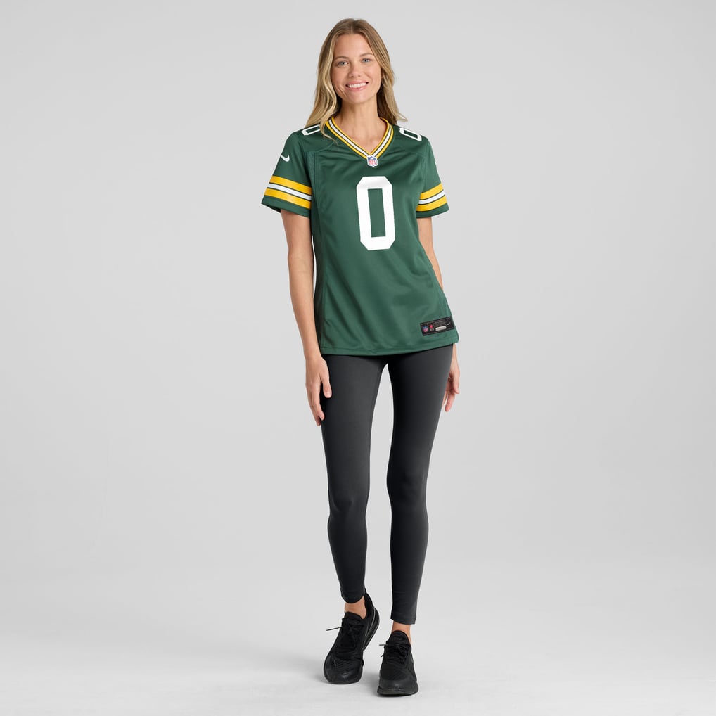 Women's Green Bay Packers Matthew Golden Nike Green Team Game Jersey - Image 3