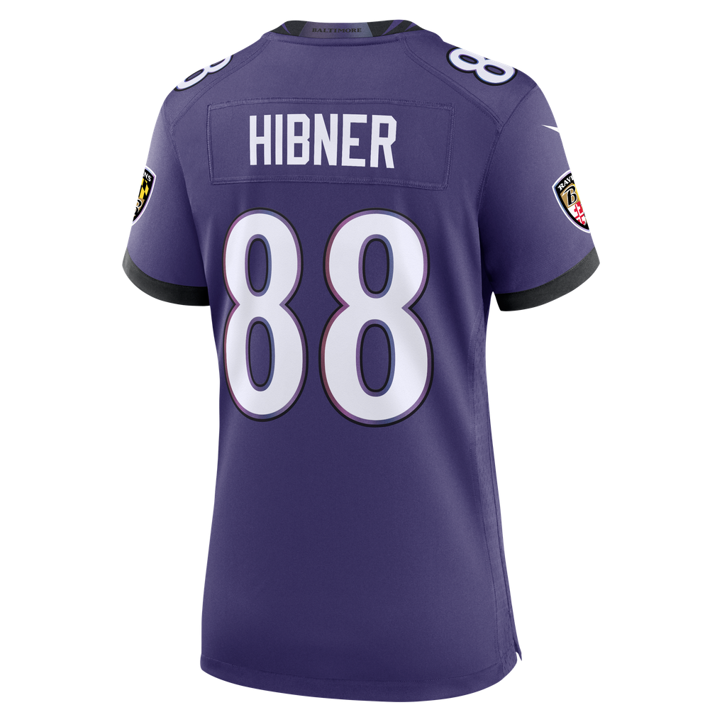Women's Baltimore Ravens Matthew Hibner Nike Purple Team Game Jersey