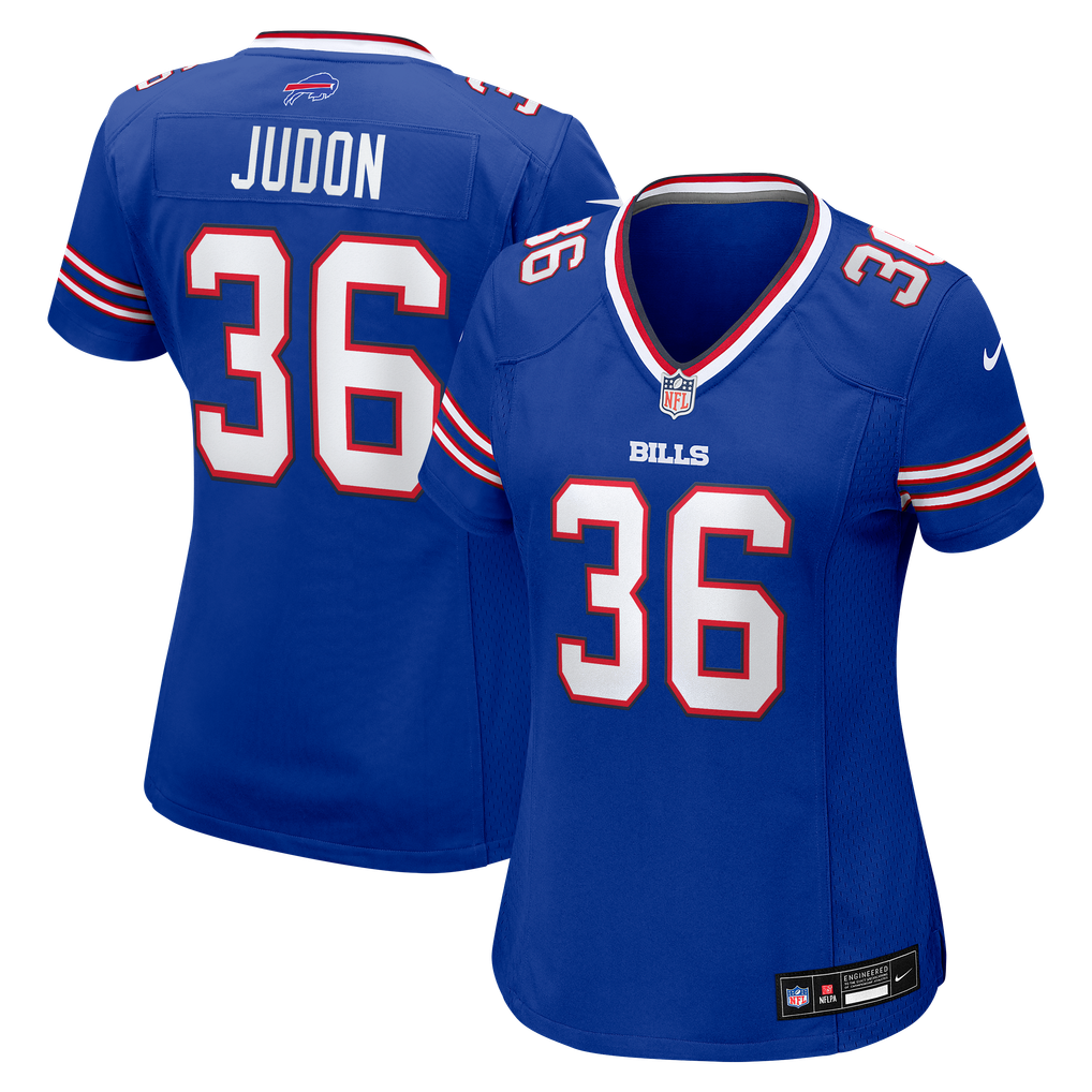 Women's Buffalo Bills Matthew Judon Nike  Royal Team Game Jersey - Image 2