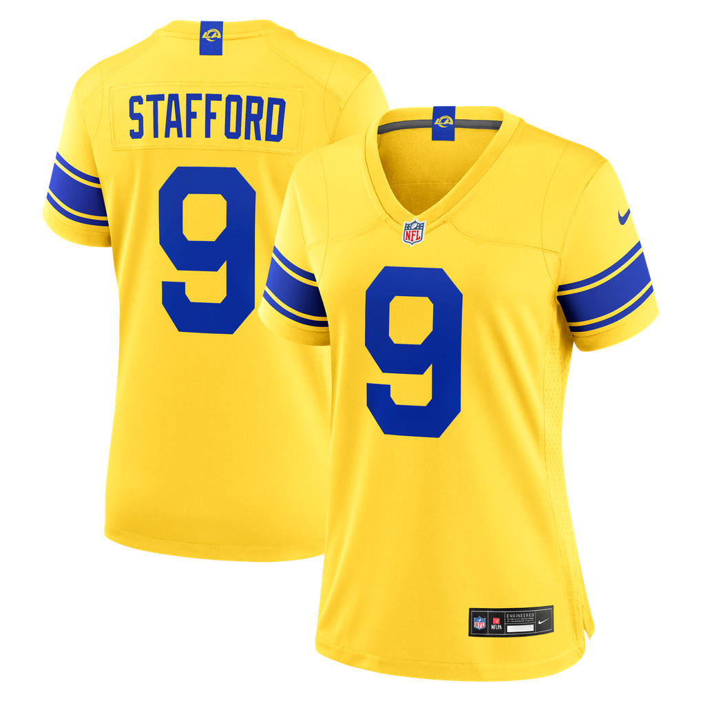 Women's Los Angeles Rams Matthew Stafford Nike Classic Sol Game Jersey - Image 2