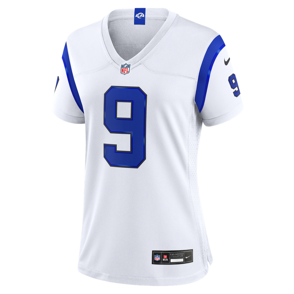 Women's Los Angeles Rams Matthew Stafford Nike Fearsome White Game Jersey - Image 3