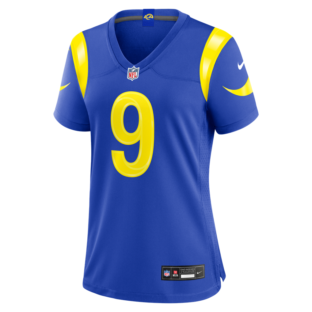 Women's Los Angeles Rams Matthew Stafford Nike Royal Game Jersey - Image 3