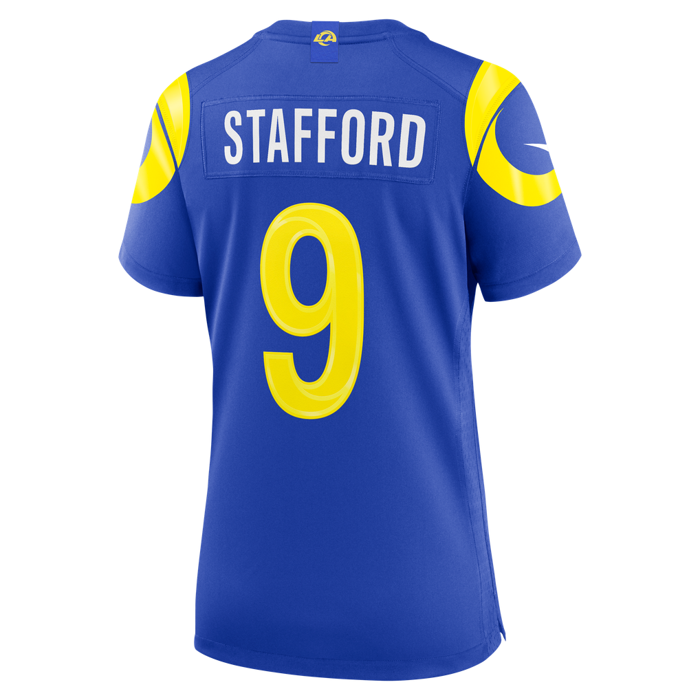 Women's Los Angeles Rams Matthew Stafford Nike Royal Game Jersey - Image 4