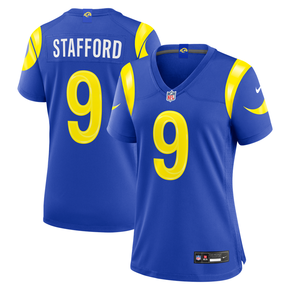 Women's Los Angeles Rams Matthew Stafford Nike Royal Game Jersey - Image 1