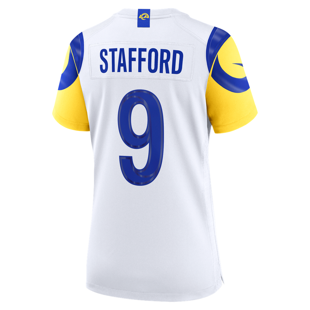 Women's Los Angeles Rams Matthew Stafford Nike White Game Jersey - Image 4
