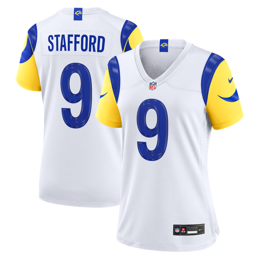 Women's Los Angeles Rams Matthew Stafford Nike White Game Jersey - Image 1
