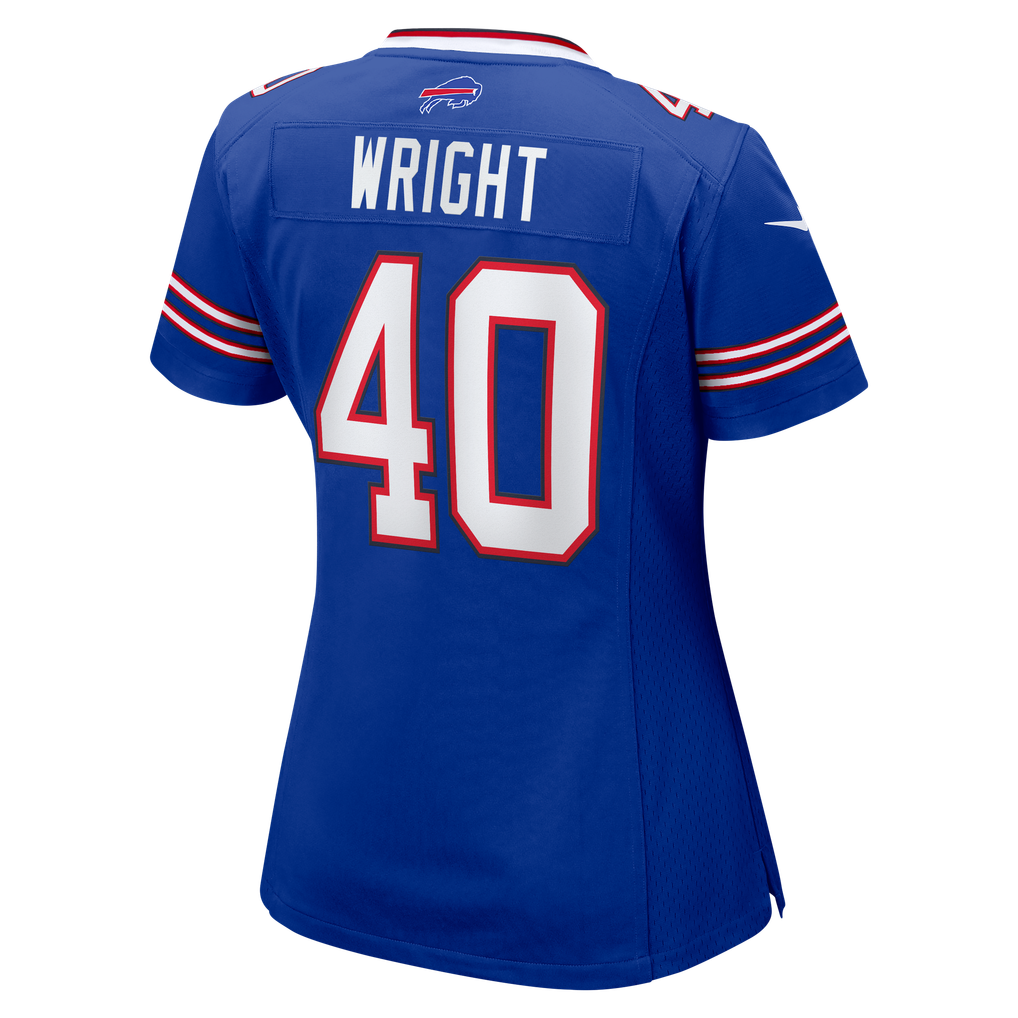 Women's Buffalo Bills Matthew Wright Nike  Royal Team Game Jersey - Image 4