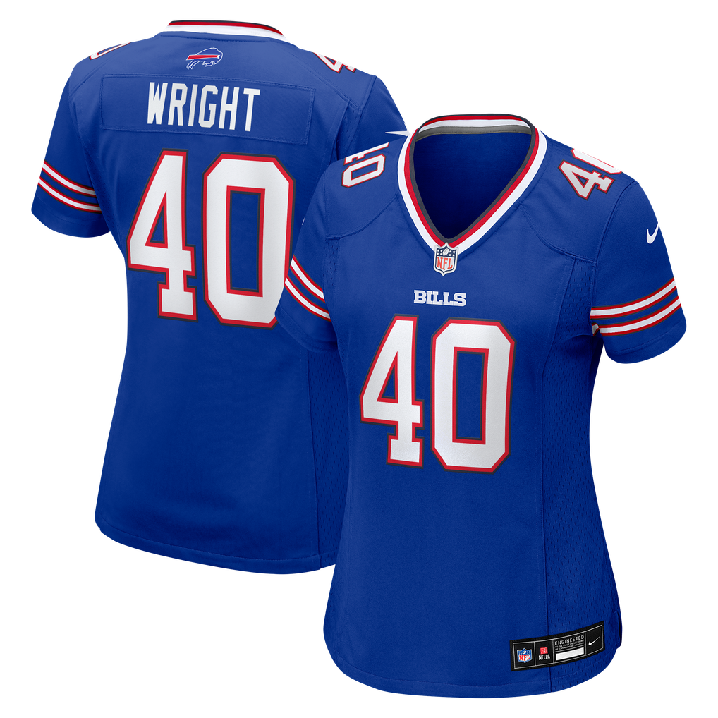 Women's Buffalo Bills Matthew Wright Nike  Royal Team Game Jersey - Image 1