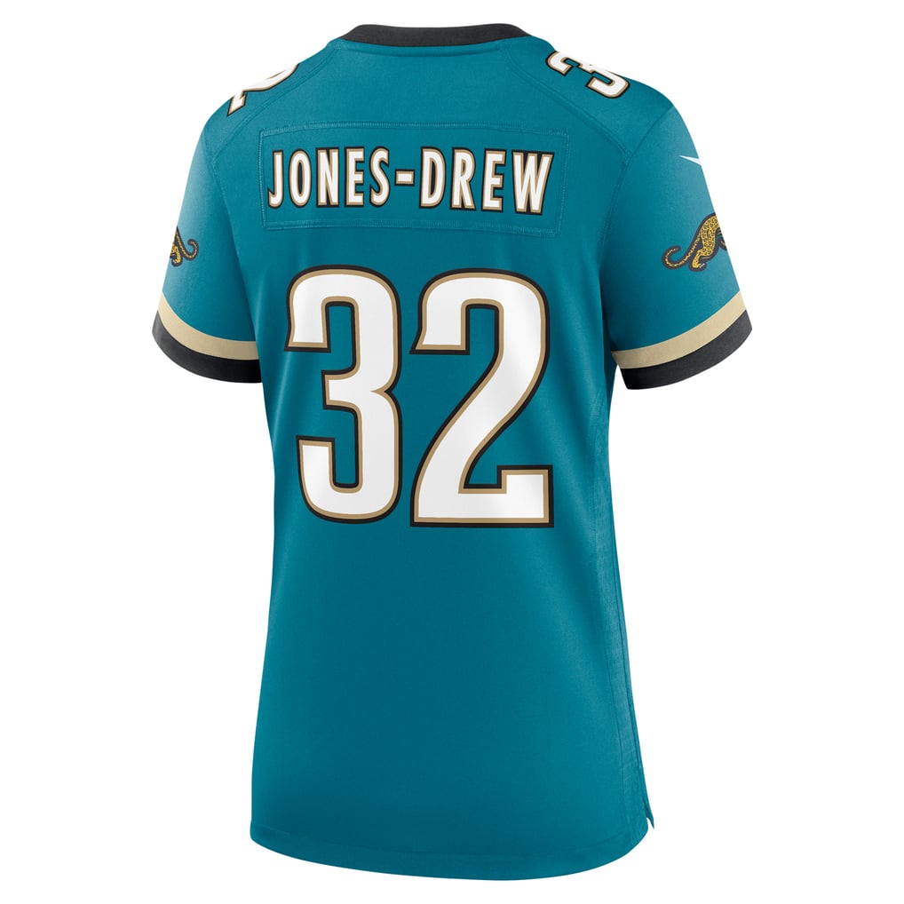 Women's Jacksonville Jaguars Maurice Jones-Drew Nike Teal Prowler Throwback Retired Player Game Jersey - Image 4