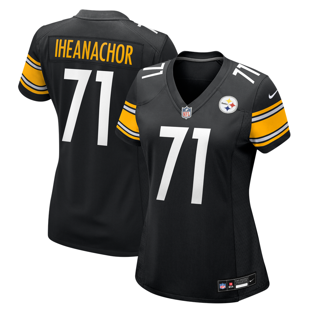 Women's Pittsburgh Steelers Max Iheanachor Nike  Black Team Game Jersey - Image 2
