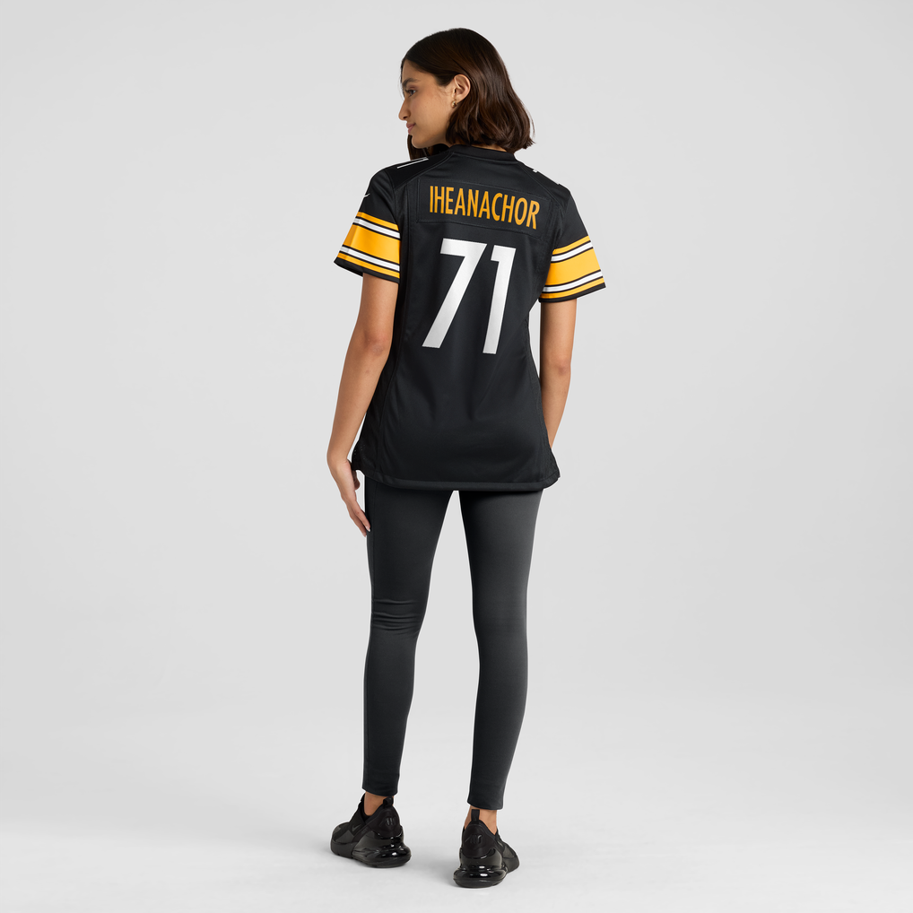 Women's Pittsburgh Steelers Max Iheanachor Nike  Black Team Game Jersey - Image 4