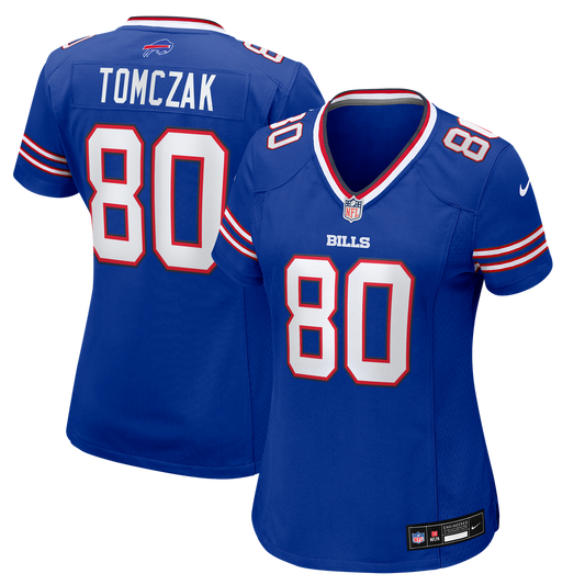 Women's Buffalo Bills Max Tomczak Nike Royal Team Game Jersey - Image 1