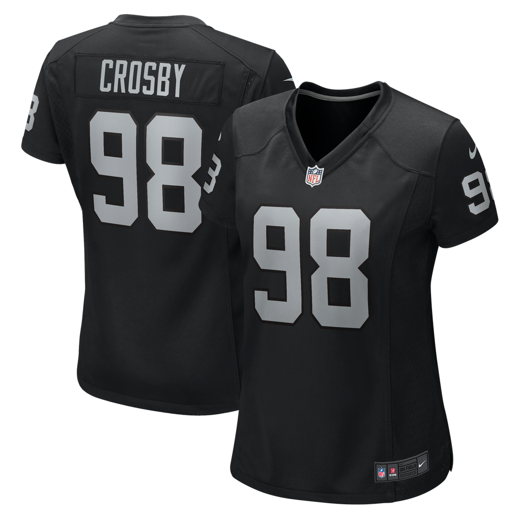 Women's Nike Maxx Crosby Black Las Vegas Raiders Jersey - Image 2