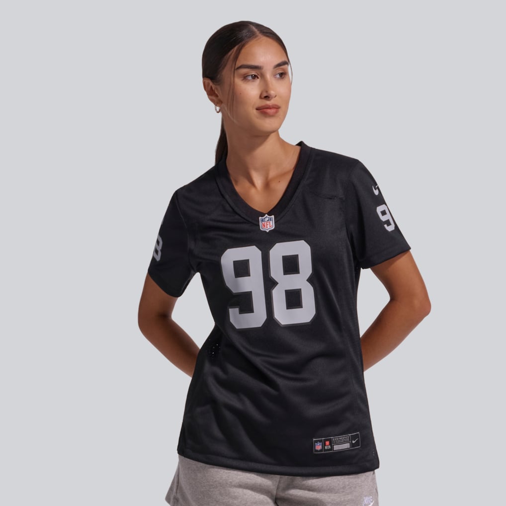 Women's Nike Maxx Crosby Black Las Vegas Raiders Jersey - Image 3
