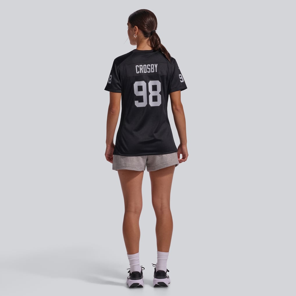 Women's Nike Maxx Crosby Black Las Vegas Raiders Jersey - Image 6