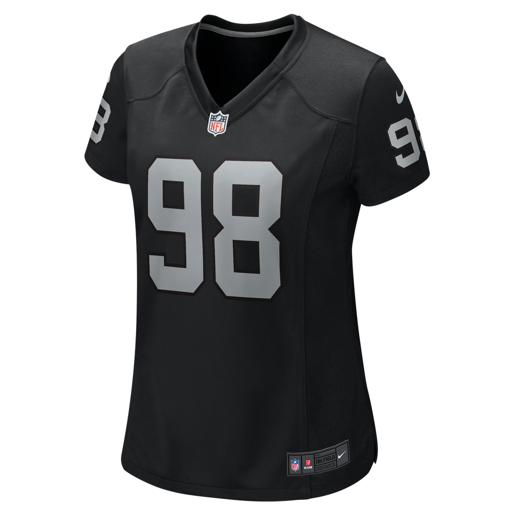 Women's Nike Maxx Crosby Black Las Vegas Raiders Jersey - Image 7