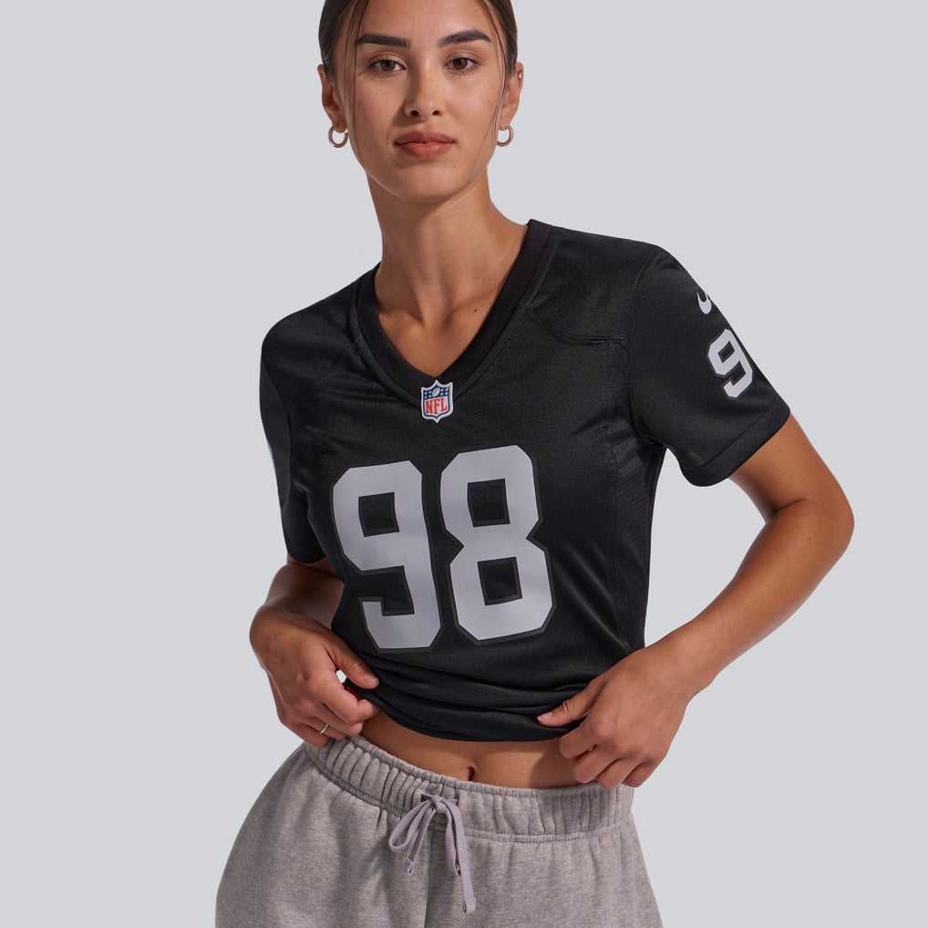 Women's Nike Maxx Crosby Black Las Vegas Raiders Jersey - Image 10