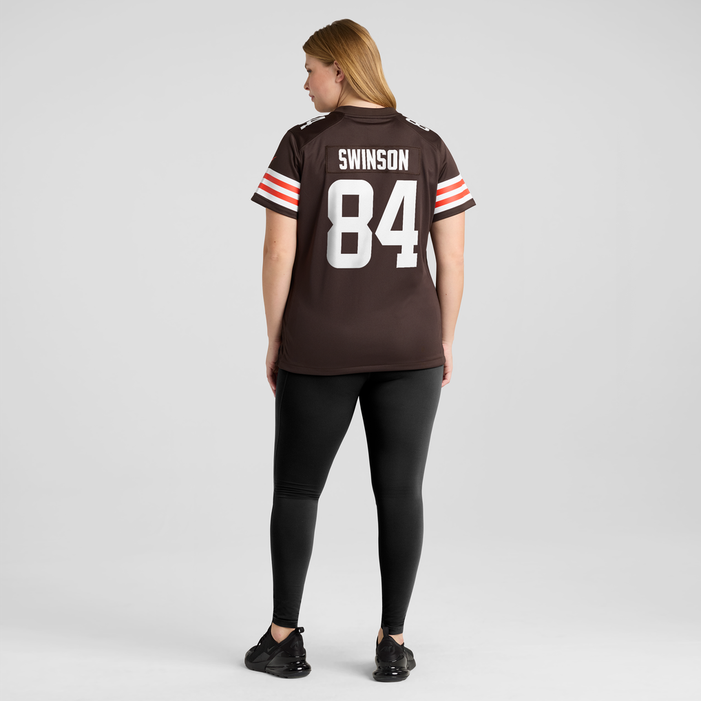 Women's Cleveland Browns Messiah Swinson Nike Brown Team Game Jersey - Image 6