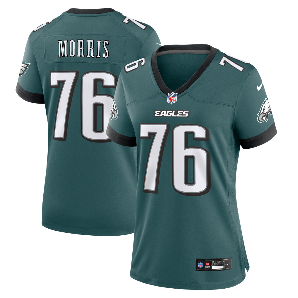Women's Philadelphia Eagles Micah Morris Nike Midnight Green Team Game Jersey - Image 1