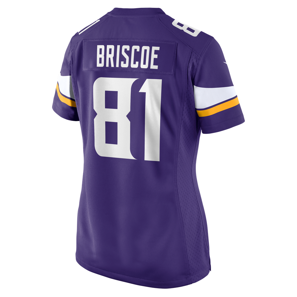 Women's Minnesota Vikings Michael Briscoe Nike Purple Team Game Jersey - Image 8