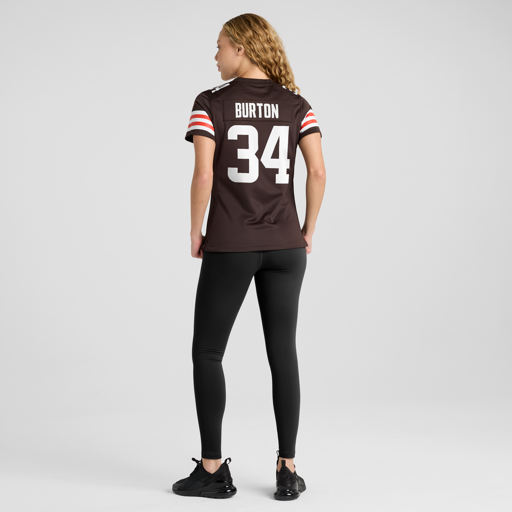 Women's Cleveland Browns Michael Burton Nike Brown Team Game Jersey - Image 4