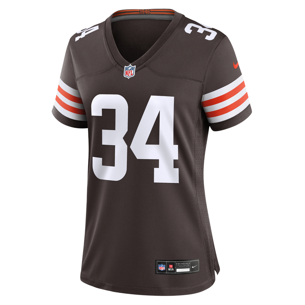 Women's Cleveland Browns Michael Burton Nike Brown Team Game Jersey - Image 7