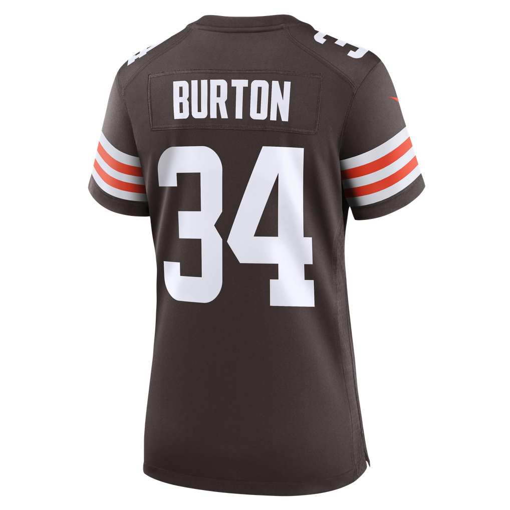 Women's Cleveland Browns Michael Burton Nike Brown Team Game Jersey - Image 8