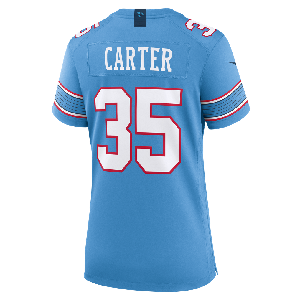 Women's Tennessee Titans Michael Carter Nike Light Blue Team Game Jersey - Image 4