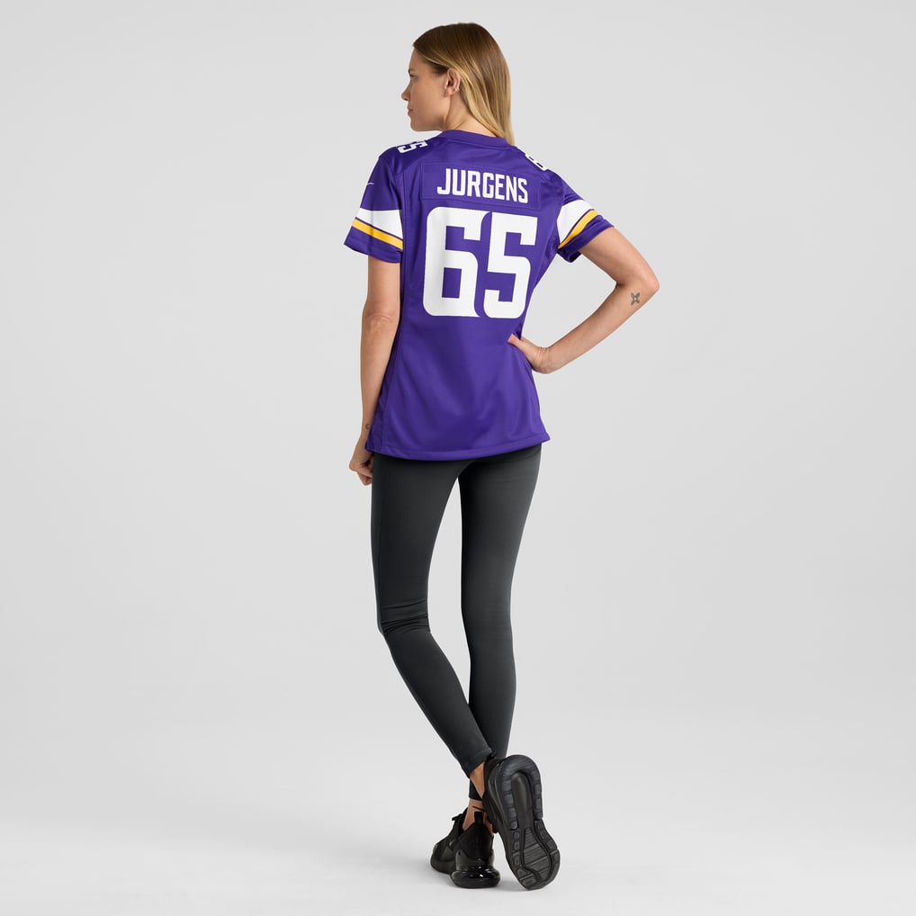 Women's Minnesota Vikings Michael Jurgens Nike  Purple Game Jersey - Image 6