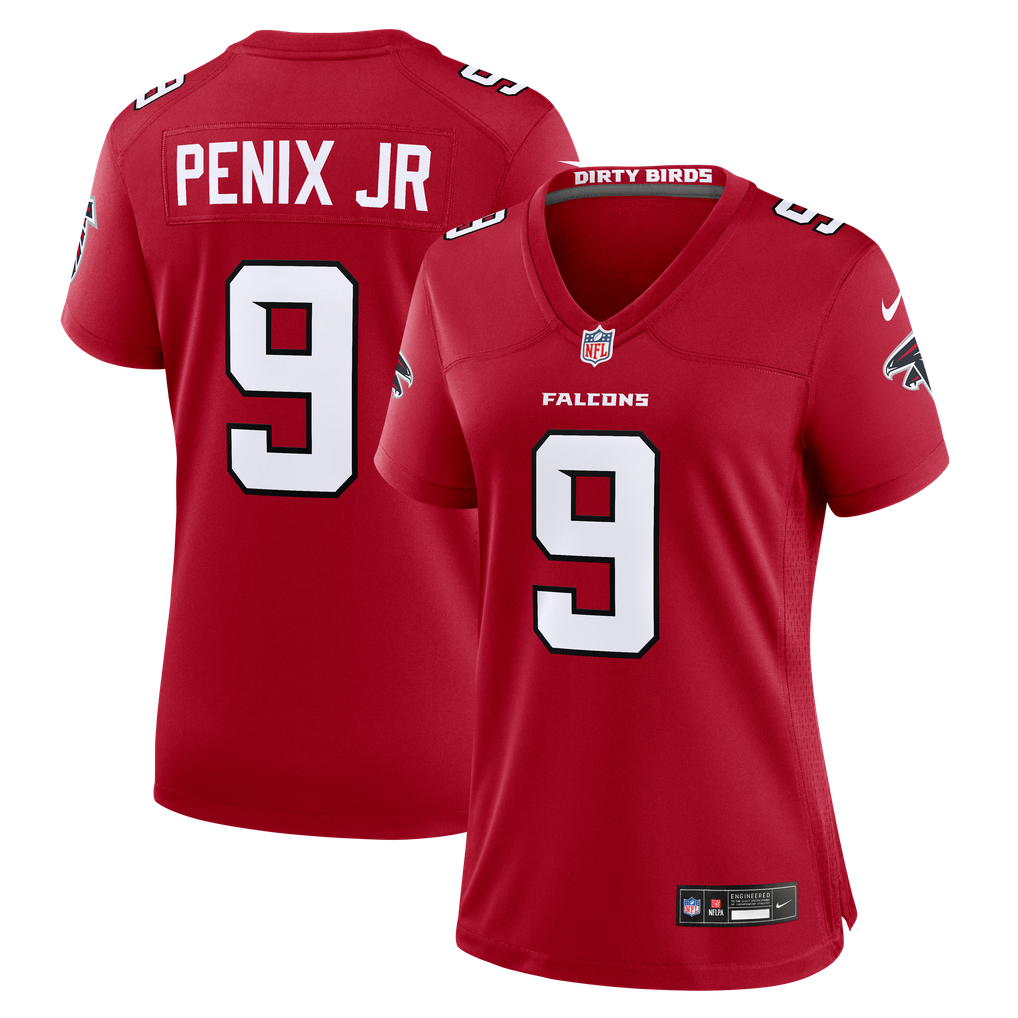 Women's Atlanta Falcons Michael Penix Jr. Nike Red Game Jersey