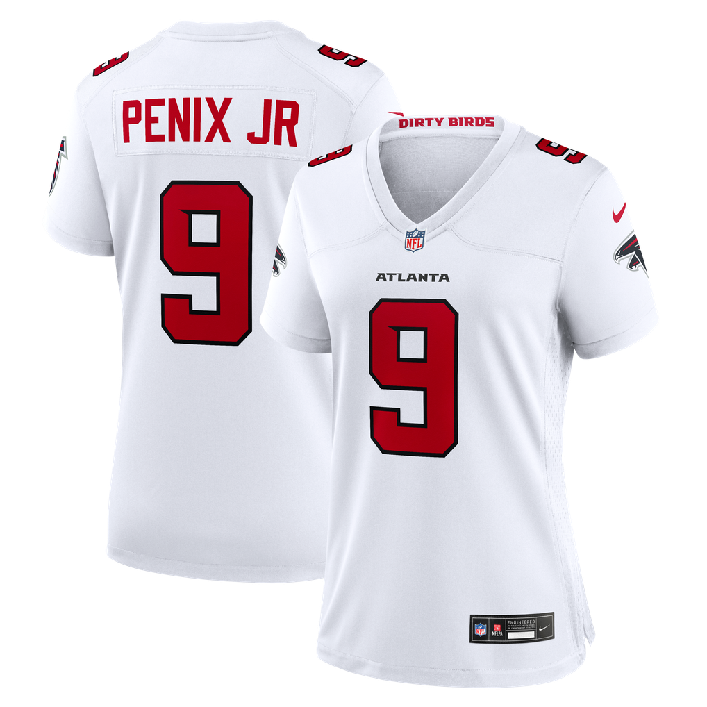 Women's Atlanta Falcons Michael Penix Jr. Nike White Game Jersey