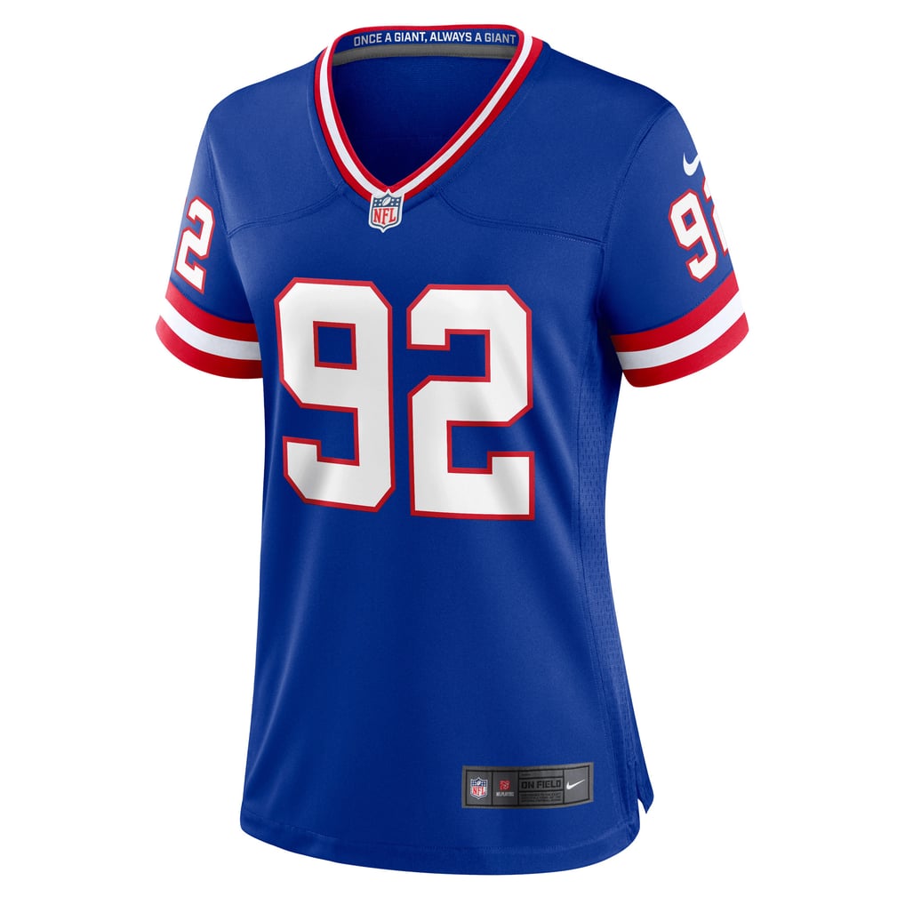 Women's New York Giants Michael Strahan Nike Royal Classic Retired Player Game Jersey - Image 3