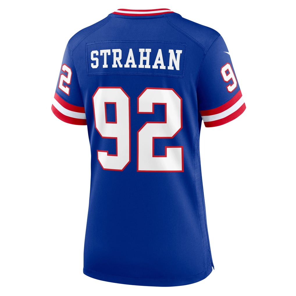 Women's New York Giants Michael Strahan Nike Royal Classic Retired Player Game Jersey - Image 4
