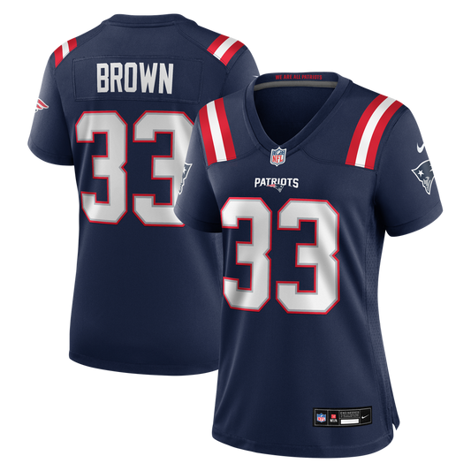 Women's New England Patriots Mike Brown Nike Navy Team Game Jersey - Image 1
