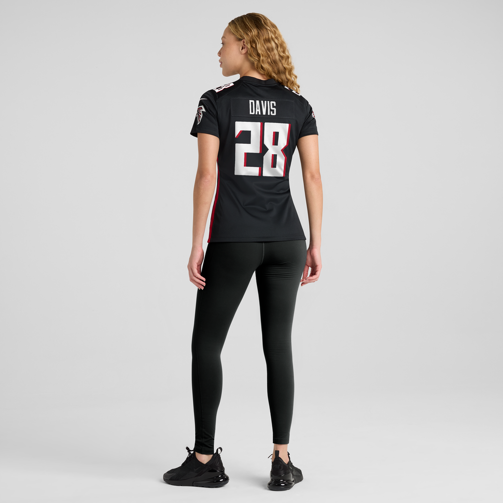 Women's Atlanta Falcons Mike Davis Nike Black Game Player Jersey