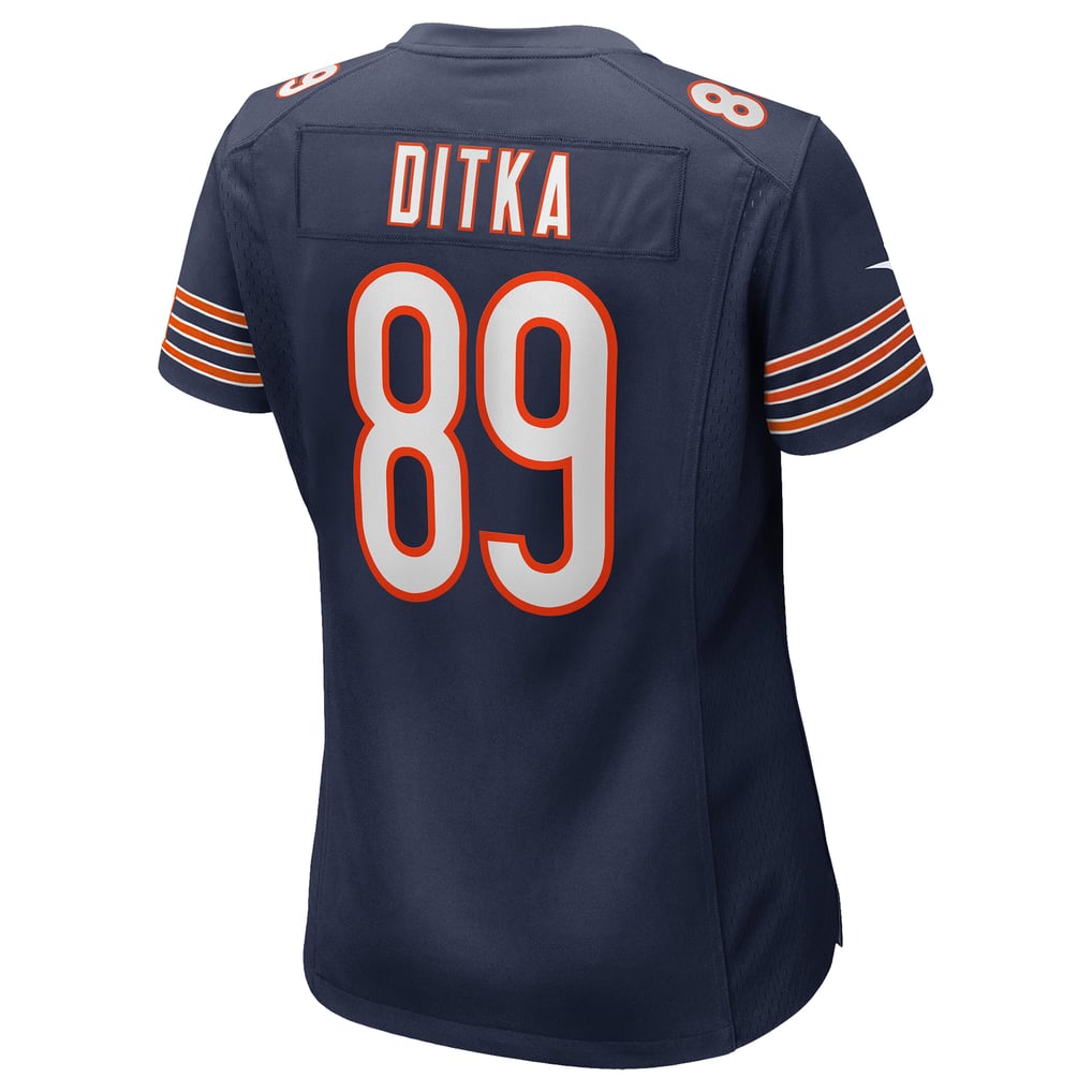 Women's Chicago Bears Mike Ditka Nike Navy Game Retired Player Jersey - Image 4