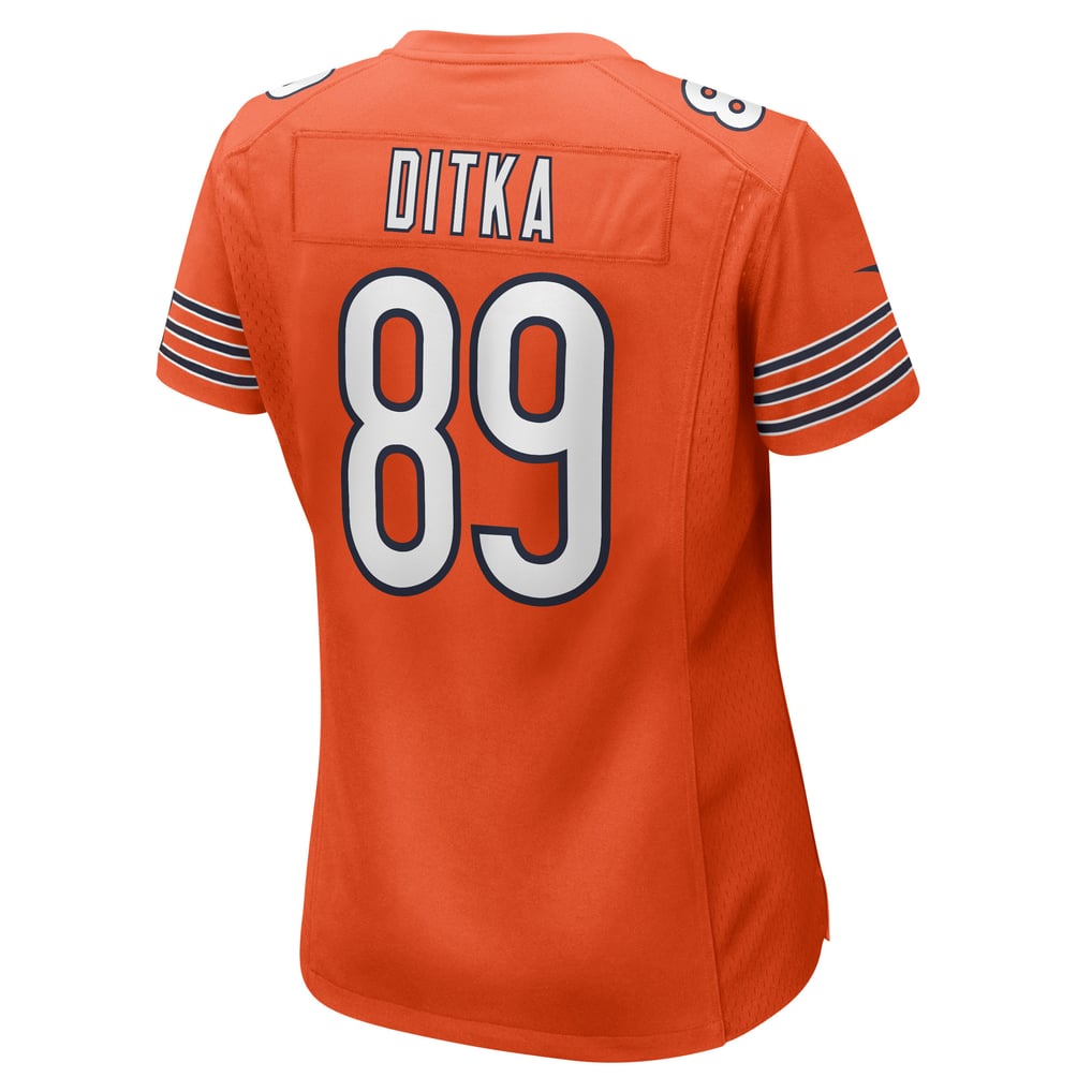 Women's Chicago Bears Mike Ditka Nike Orange Retired Player Jersey - Image 4