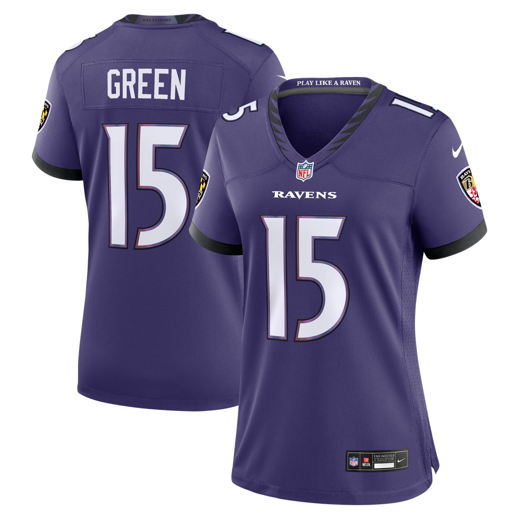 Women's Baltimore Ravens Mike Green Nike Purple Team Game Jersey